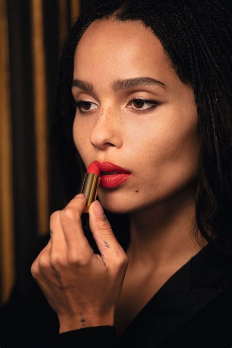 ysl zoe lipstick|zoe kravitz ysl.